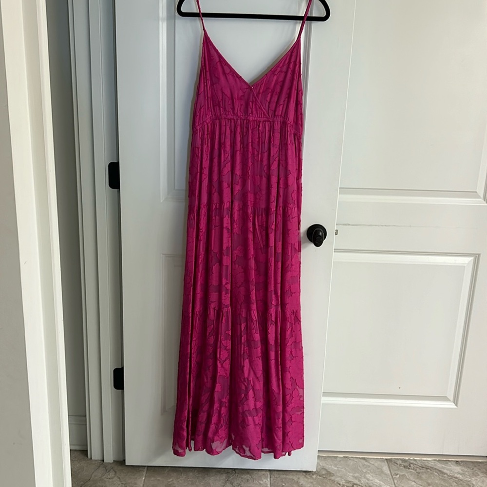 Hot pink maxi dress new with tags size small
